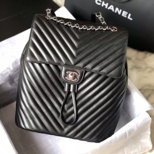 Ch@nel Backpack-Silver Hardware-20*25*10&30*25*15CM - Image 6
