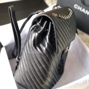 Ch@nel Backpack-Silver Hardware-20*25*10&30*25*15CM - Image 7
