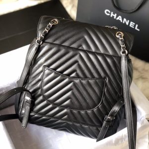 Ch@nel Backpack-Silver Hardware-20*25*10&30*25*15CM - Image 8