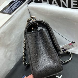 Ch@nel Flap Bag-Caviar-Silver Hardware-20CM - Image 3