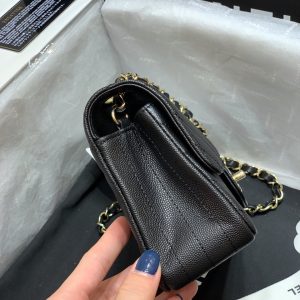 Ch@nel Flap Bag-Caviar-Gold Hardware-20CM - Image 3