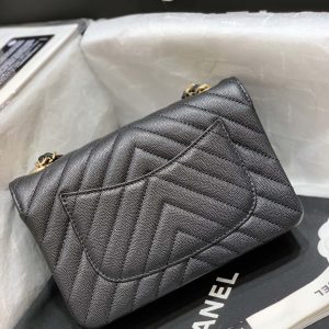 Ch@nel Flap Bag-Caviar-Gold Hardware-20CM - Image 6