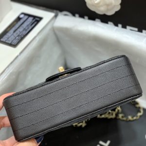 Ch@nel Flap Bag-Caviar-Gold Hardware-20CM - Image 9