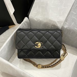 Ch@nel Flap Bag-21.5*14*10CM - Image 8