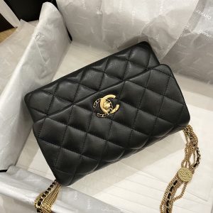 Ch@nel Flap Bag-21.5*14*10CM - Image 7