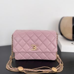 Ch@nel Flap Bag-21.5*14*10CM - Image 3