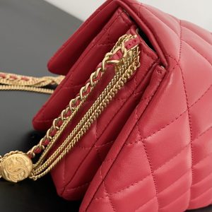 Ch@nel Flap Bag-21.5*14*10CM - Image 4