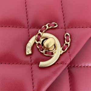 Ch@nel Flap Bag-21.5*14*10CM - Image 5