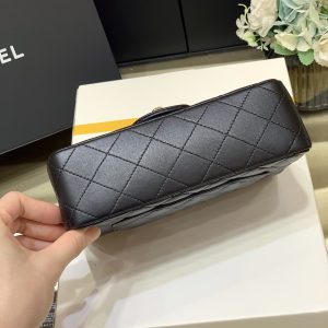 Ch@nel Flap Bag-Lambskin-Silver Hardware-20CM - Image 6