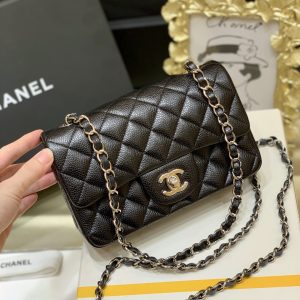 Ch@nel Flap Bag-Caviar-Silver Hardware-20CM - Image 2