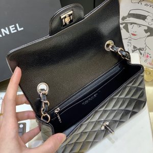 Ch@nel Flap Bag-Caviar-Silver Hardware-20CM - Image 4