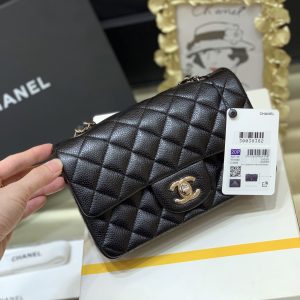 Ch@nel Flap Bag-Caviar-Silver Hardware-20CM - Image 6