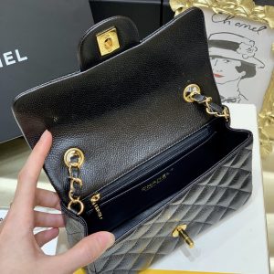 Ch@nel Flap Bag-Caviar-Gold Hardware-20CM - Image 4