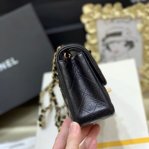Ch@nel Flap Bag-Caviar-Gold Hardware-20CM - Image 5
