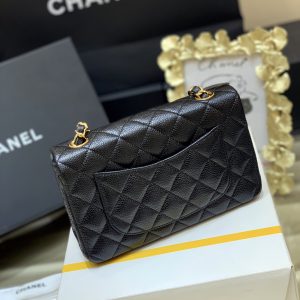 Ch@nel Flap Bag-Caviar-Gold Hardware-20CM - Image 6