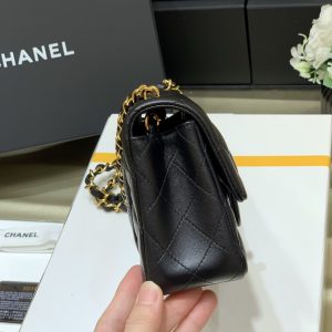 Ch@nel Flap Bag-Lambskin-Gold Hardware-20CM - Image 2