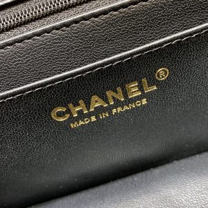 Ch@nel Flap Bag-Lambskin-Gold Hardware-20CM - Image 5