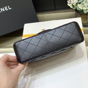 Ch@nel Flap Bag-Lambskin-Gold Hardware-20CM - Image 7