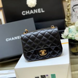 Ch@nel Flap Bag-Lambskin-17CM - Image 2