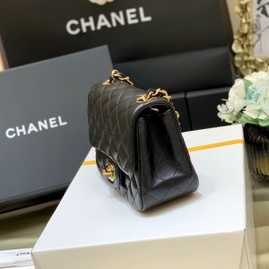 Ch@nel Flap Bag-Lambskin-17CM - Image 4