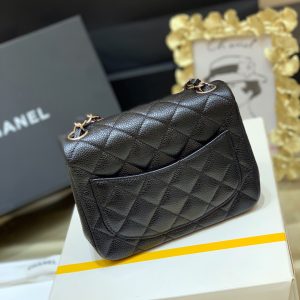 Ch@nel Flap Bag-Caviar-17CM - Image 4