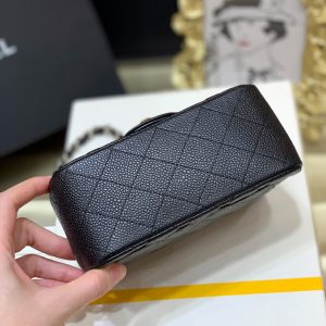 Ch@nel Flap Bag-Caviar-17CM - Image 6