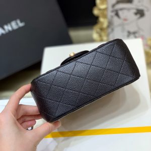 Ch@nel Flap Bag-Caviar-17CM - Image 6