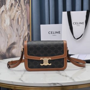 Celin Triomphe Shoulder Bag-22.5×16.5×7.5CM - Image 3