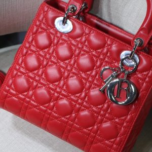 Lady Diro Handle Bag With Silver Hardware-24CM - Image 5