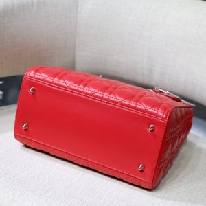 Lady Diro Handle Bag With Silver Hardware-24CM - Image 7
