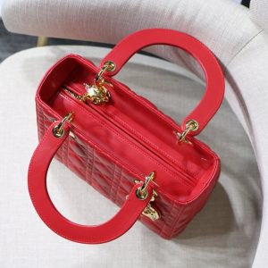Lady Diro Handle Bag With Gold Hardware-24CM - Image 2