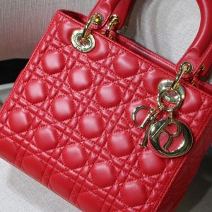 Lady Diro Handle Bag With Gold Hardware-24CM - Image 9