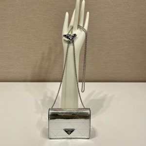 Prada 1MR024 Glossy Small Bag-11.5*8CM - Image 1