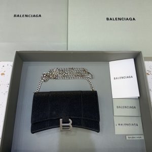 Balenciaga Hourglass Wallet On Chain-19*4*12CM - Image 1