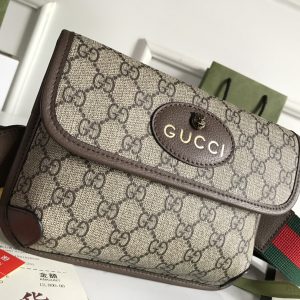 GUCCI Vintage GG Supreme Brossbody Bag-20X13X2.5CM - Image 5