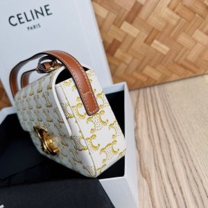 Celina Cuir Vinatge Triomphe Bag-21*13*5CM - Image 4