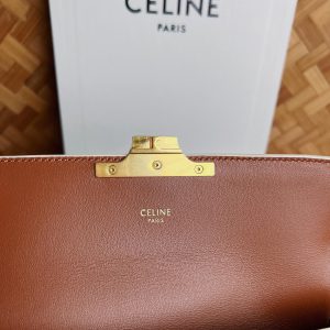 Celina Cuir Vinatge Triomphe Bag-21*13*5CM - Image 7