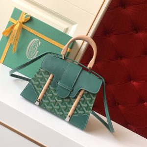 Goyard Coated Canvas and Leather Saigon Top Handle Bag-21CM - Image 1