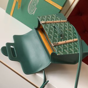 Goyard Coated Canvas and Leather Saigon Top Handle Bag-21CM - Image 7