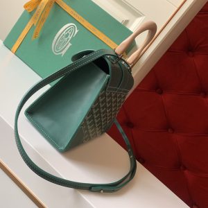 Goyard Coated Canvas and Leather Saigon Top Handle Bag-21CM - Image 9