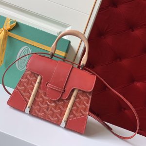Goyard Coated Canvas and Leather Saigon Top Handle Bag-21CM - Image 1