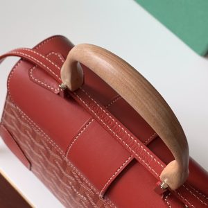 Goyard Coated Canvas and Leather Saigon Top Handle Bag-21CM - Image 3