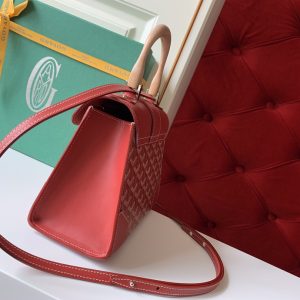 Goyard Coated Canvas and Leather Saigon Top Handle Bag-21CM - Image 4