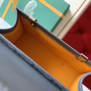 Goyard Coated Canvas and Leather Saigon Top Handle Bag-21CM - Image 2