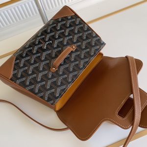 Goyard Coated Canvas and Leather Saigon Top Handle Bag-21CM - Image 5