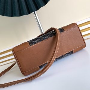 Goyard Coated Canvas and Leather Saigon Top Handle Bag-21CM - Image 6