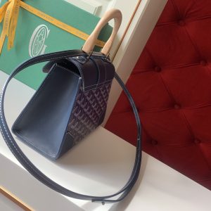 Goyard Coated Canvas and Leather Saigon Top Handle Bag-21CM - Image 2