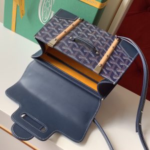 Goyard Coated Canvas and Leather Saigon Top Handle Bag-21CM - Image 3