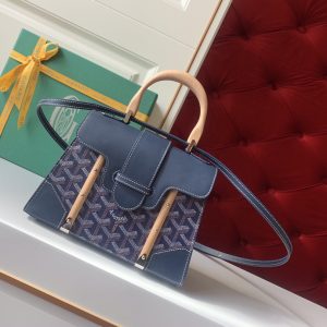 Goyard Coated Canvas and Leather Saigon Top Handle Bag-21CM - Image 1