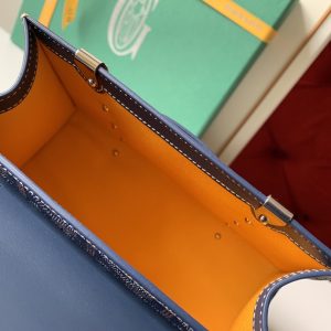 Goyard Coated Canvas and Leather Saigon Top Handle Bag-21CM - Image 8